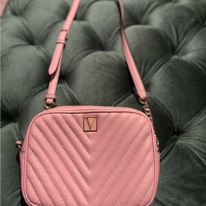Victoria's Secret Pink Chevron Crossbody Bag